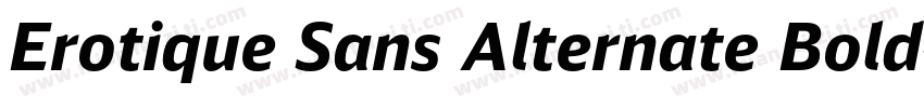Erotique Sans Alternate Bold字体转换